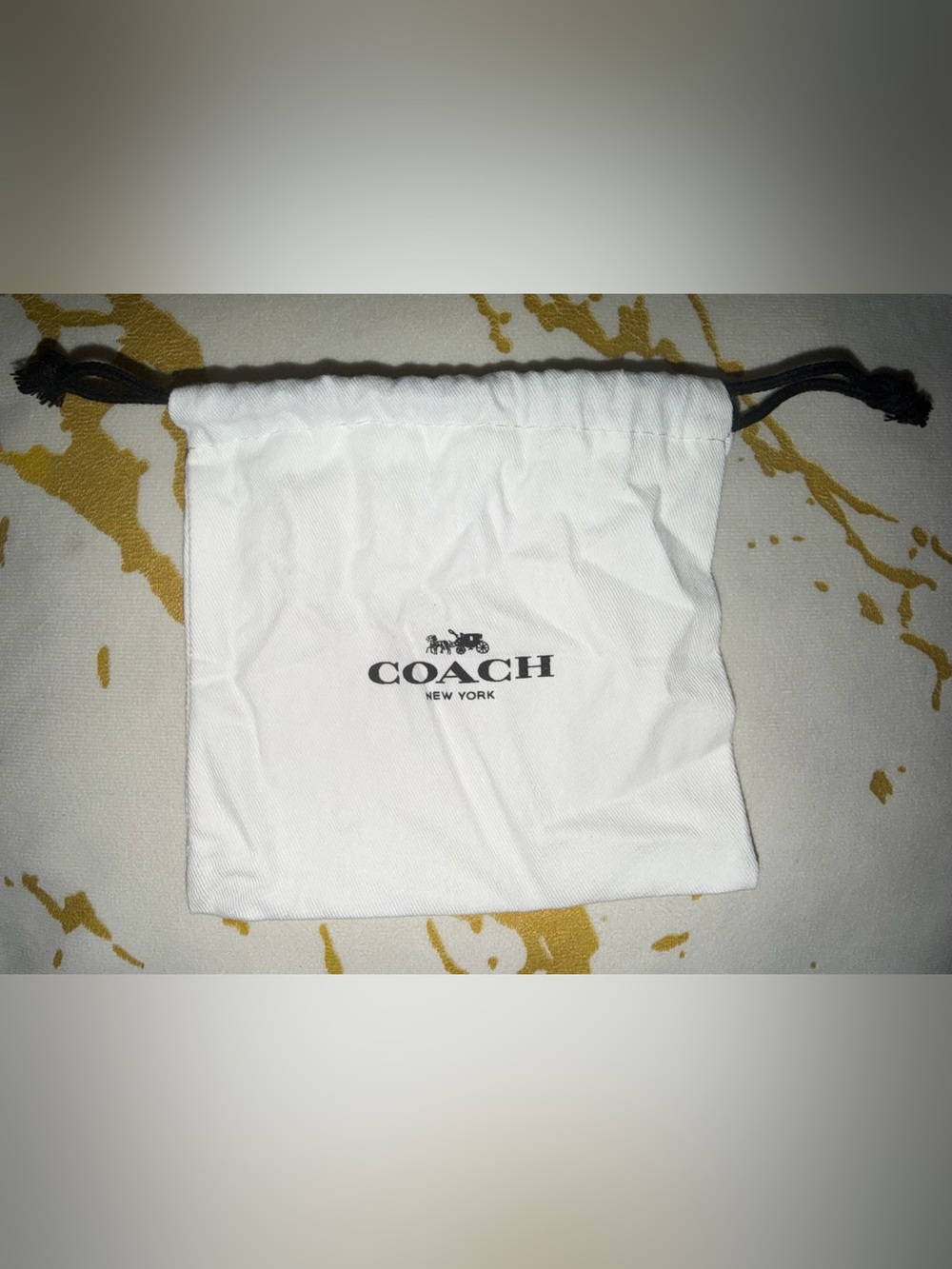 Coach Jewelry White Dust Bag